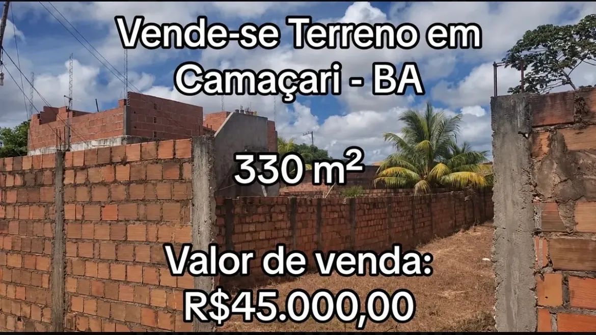 Vende-se Terreno em Camaçari 