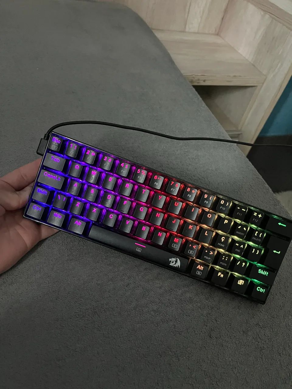 Teclado Mecânico Redragon K630rgb-1 - Foto 2