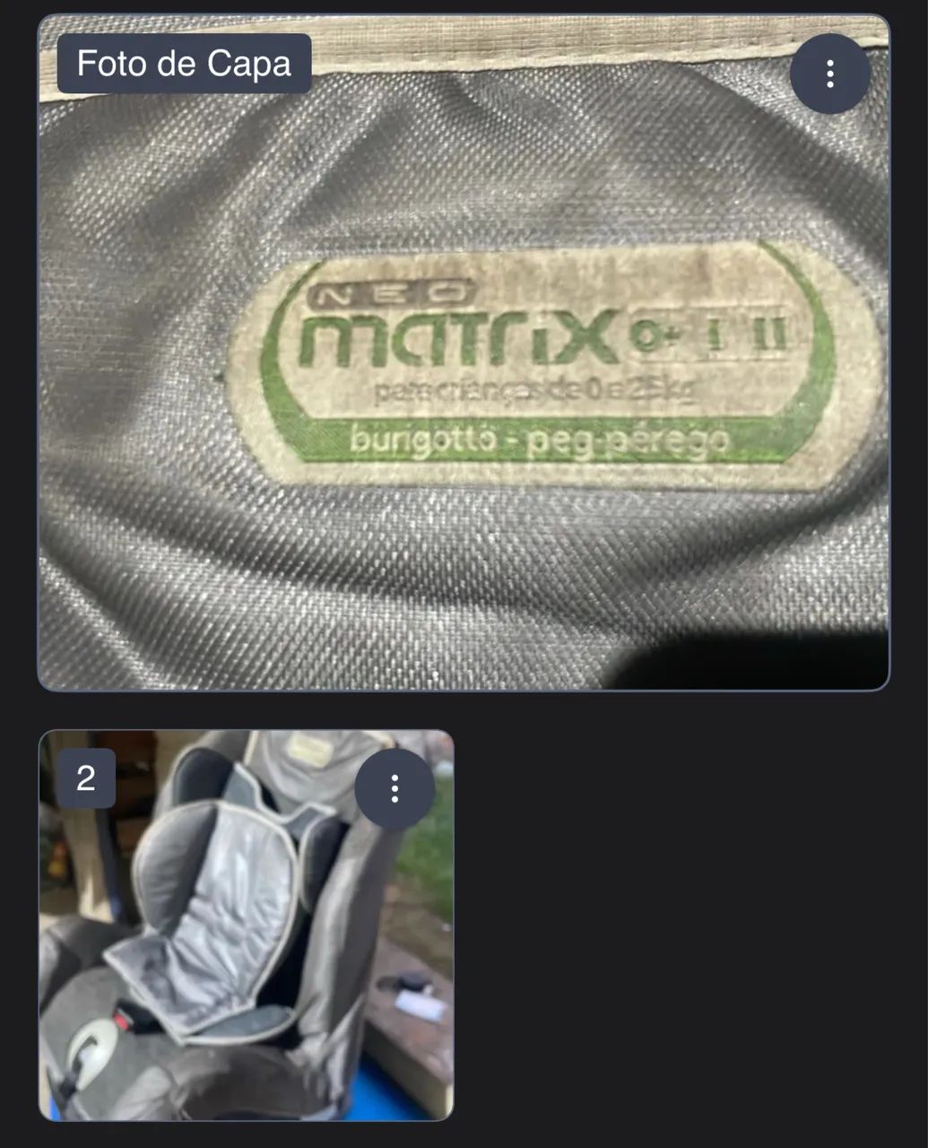 Cadeirinha matrix carro