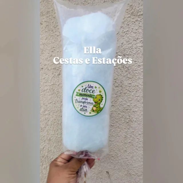 Algodão doce no pote/copo e palito para festas, aniversários e eventos - Foto 3