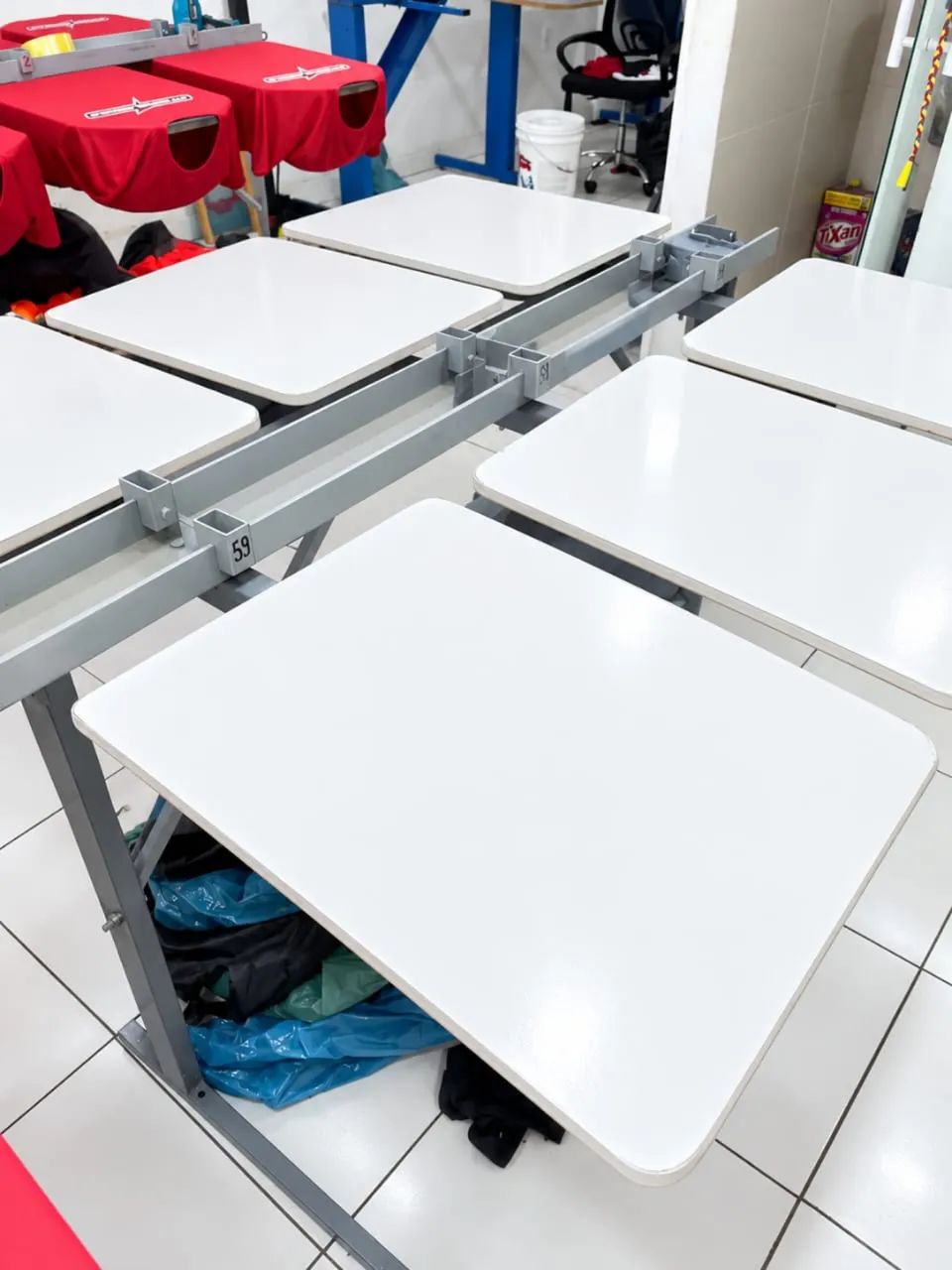 Mesa de silk screen com 6 berços  - Foto 2