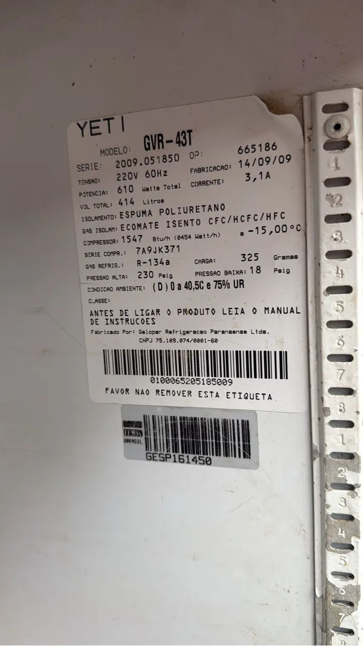 Freezer Coca 414 Litros YETI GVR-43T - Geladeiras e Freezers