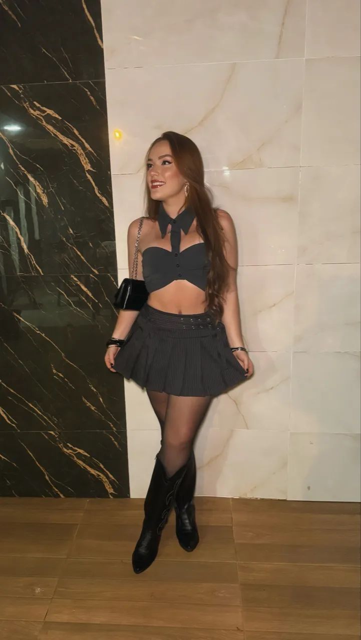 Conjunto de São João Cropeed e Saia