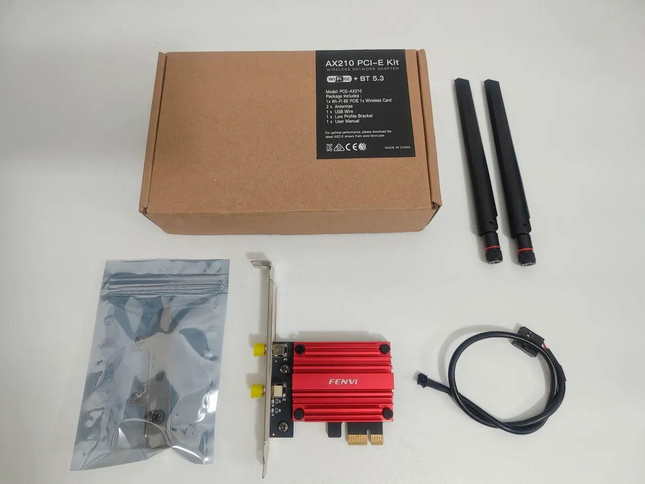 Adaptador Wi-fi 6e com Bluetooth 5.3 PCIE marca Fenvi - Foto 2