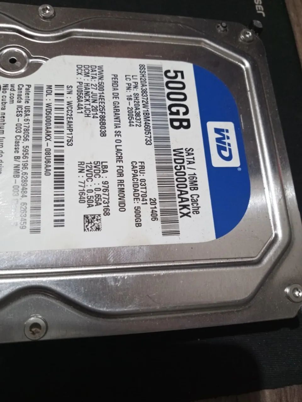 HD  de PC Sata 500 Gigas - Foto 4