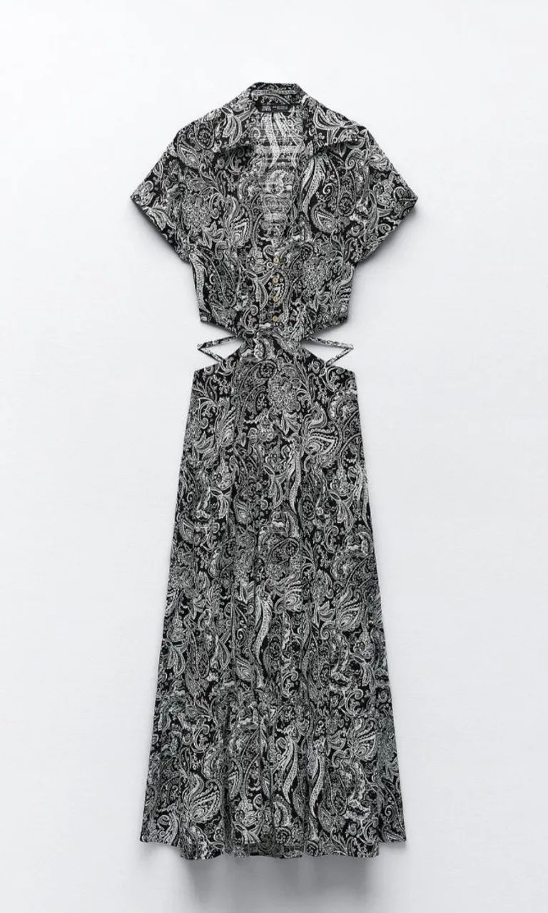Vestido zara estampado 