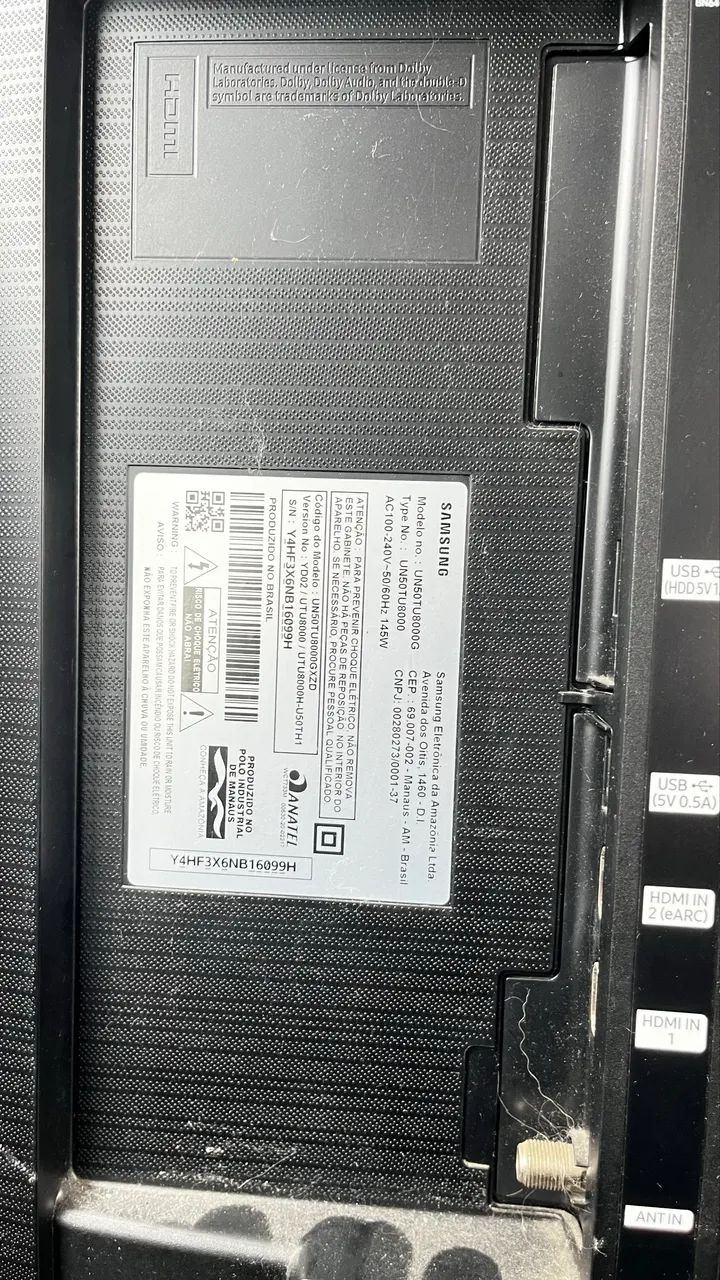 Tv para retirada de peça 