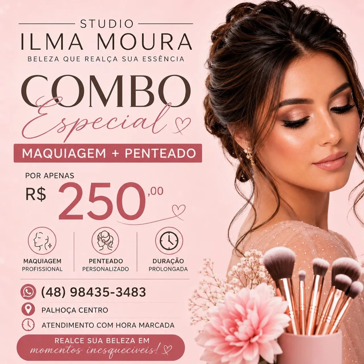 Maquiagem e penteado 