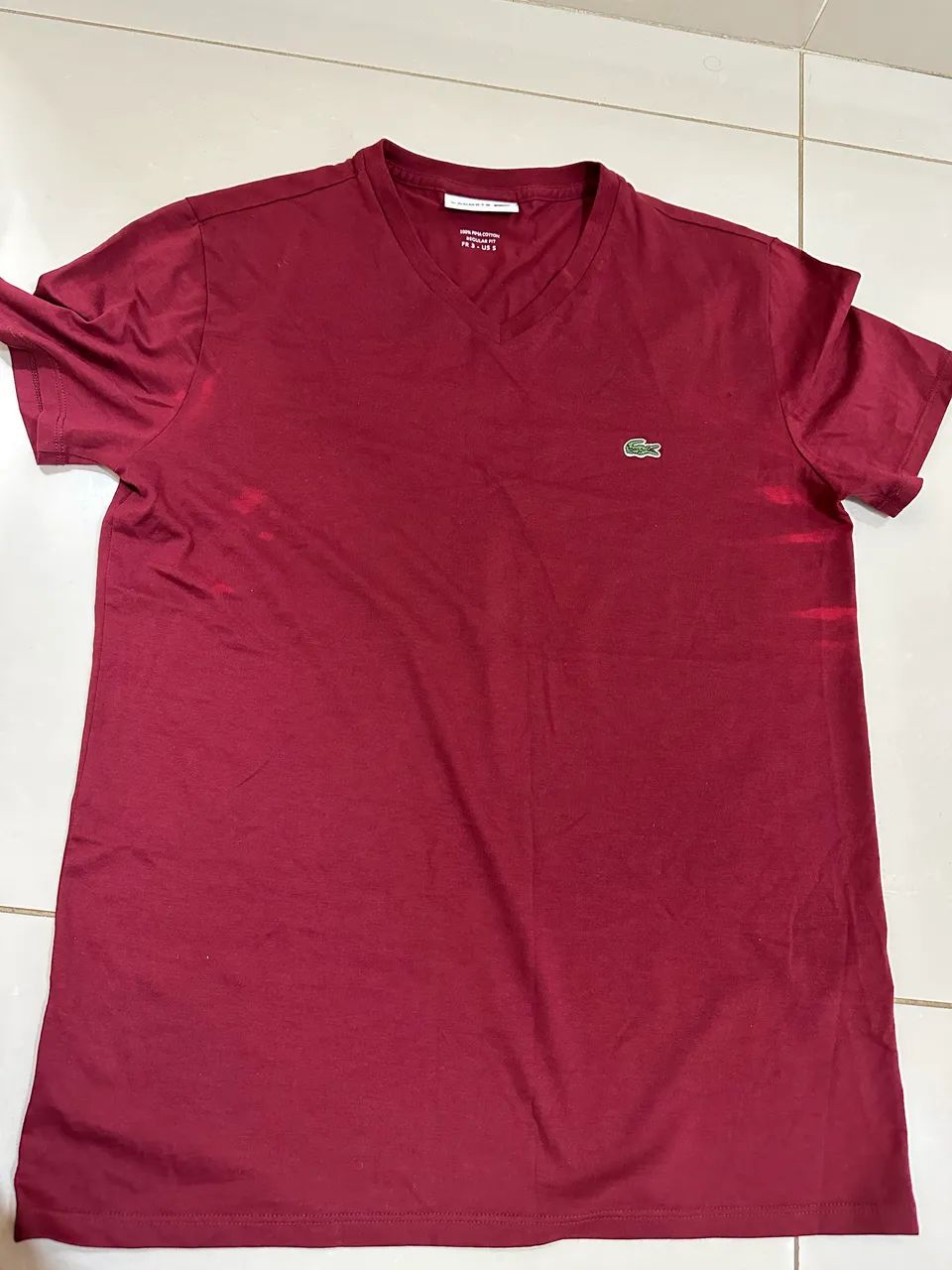 Camiseta Lacoste vermelha P - Foto 3