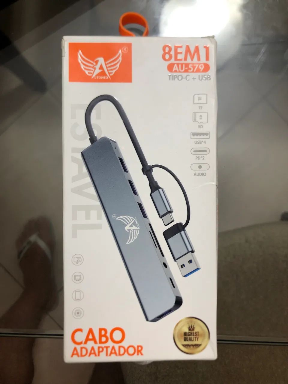 Adaptador HUB Usb usb-c 3.0 8em1