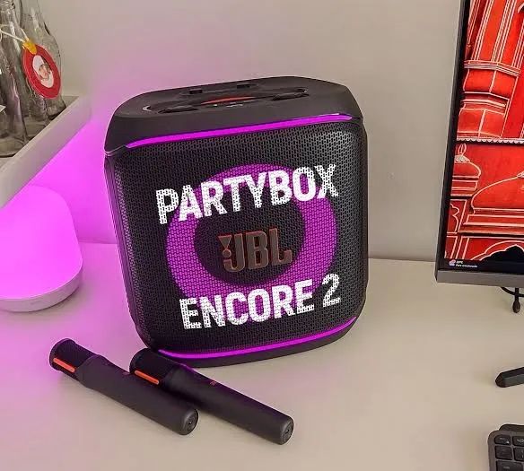 Caixa de Som JBL Partybox Encore 2 Com Microfones - Foto 2