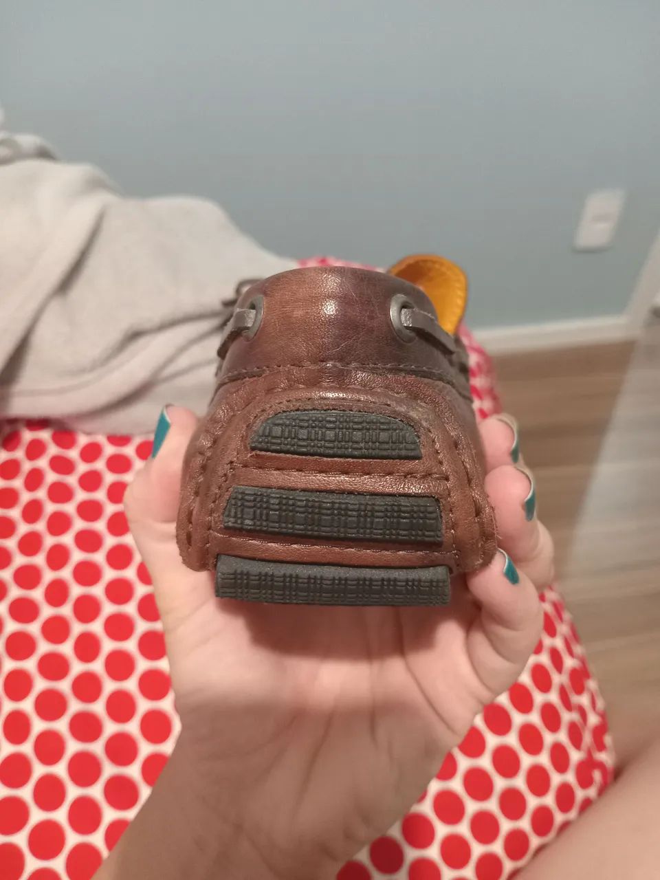 Mocassim de couro zapalla 42/43 - Foto 2