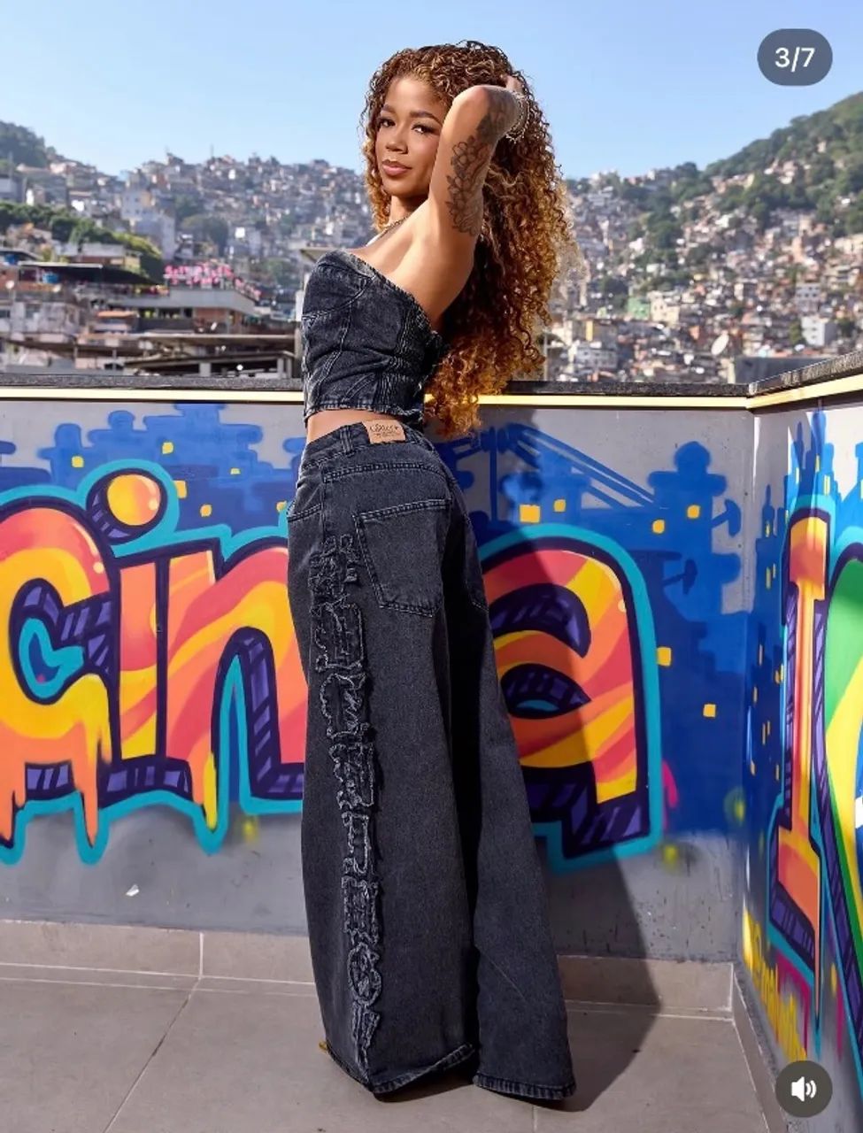 Calça Feminina Glitter Jeans  - Foto 2