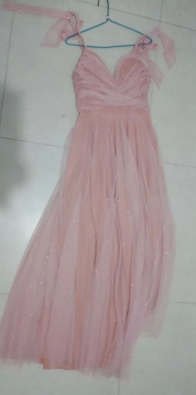 Vestido de festa rosa