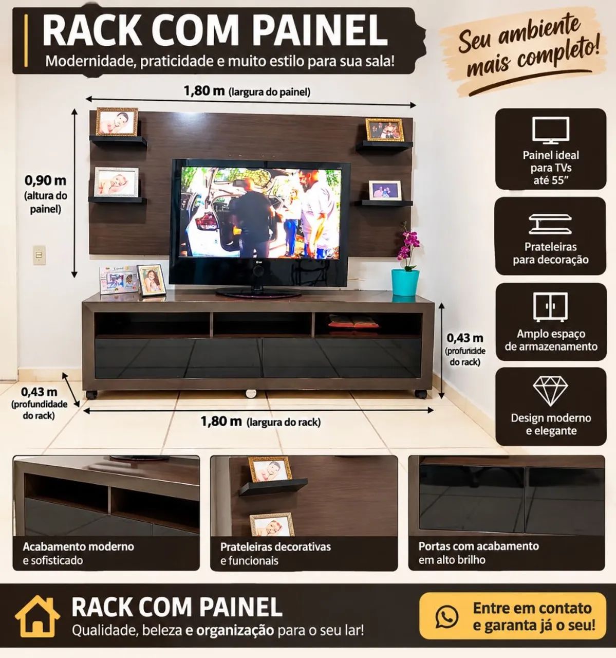 Rack e Painel para TV
