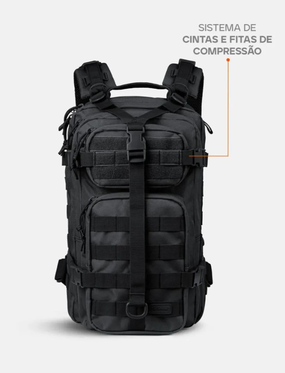 Mochila tatica invictus preta - Foto 2