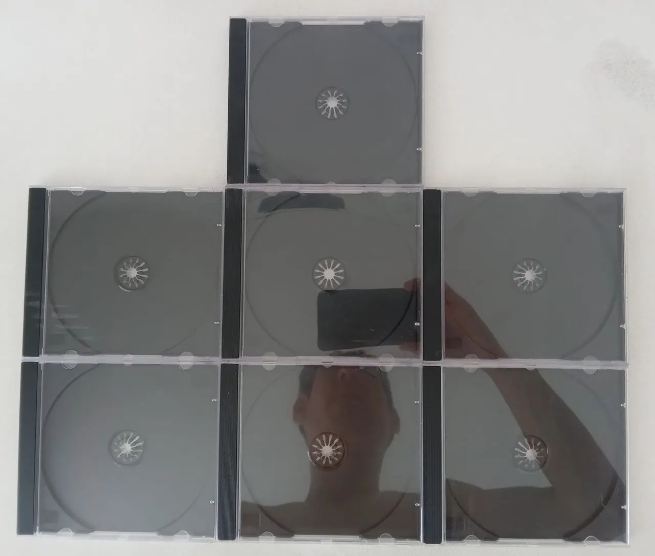 7 Caixinhas em Acrílico para CD/DVD (novas)