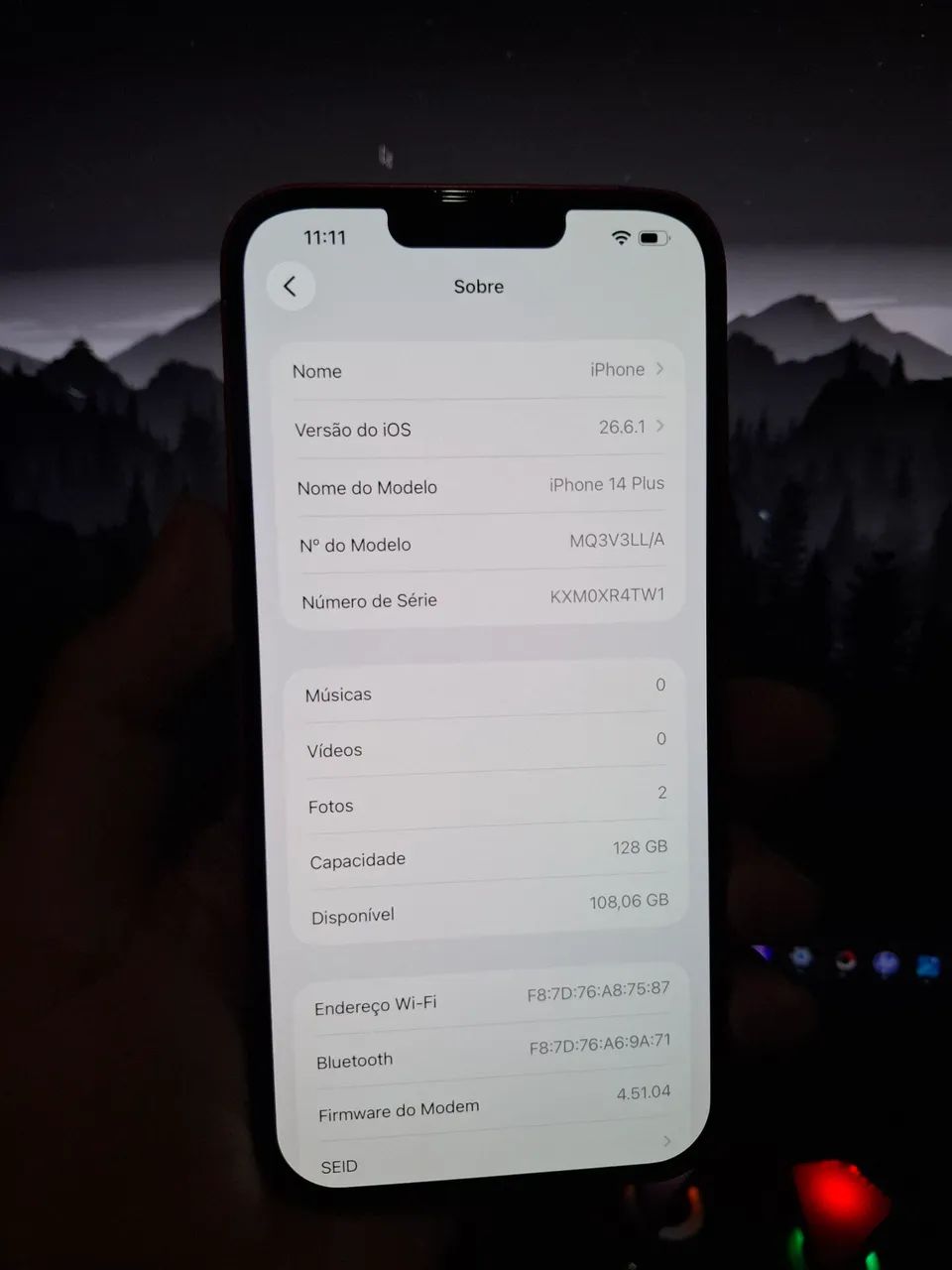 IP 14PLUS, 128GB todo original  - Foto 4