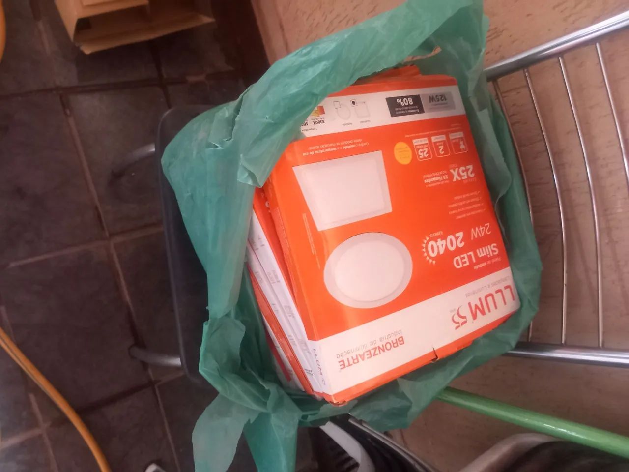 8 Palfon Led slin  cor branco - Foto 2