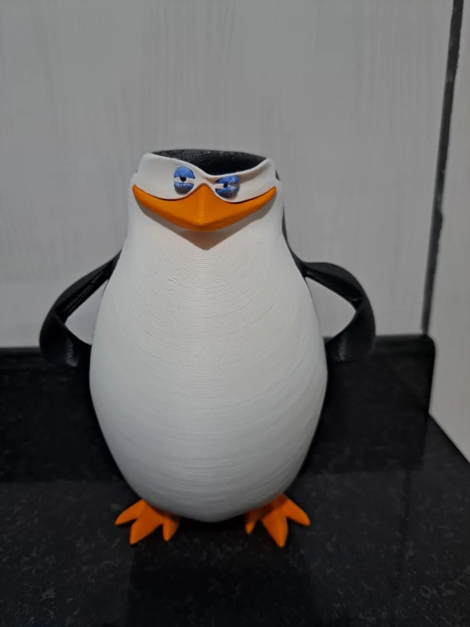 Rico Madagascar Impressão 3D 15cm Colecionável Decoração