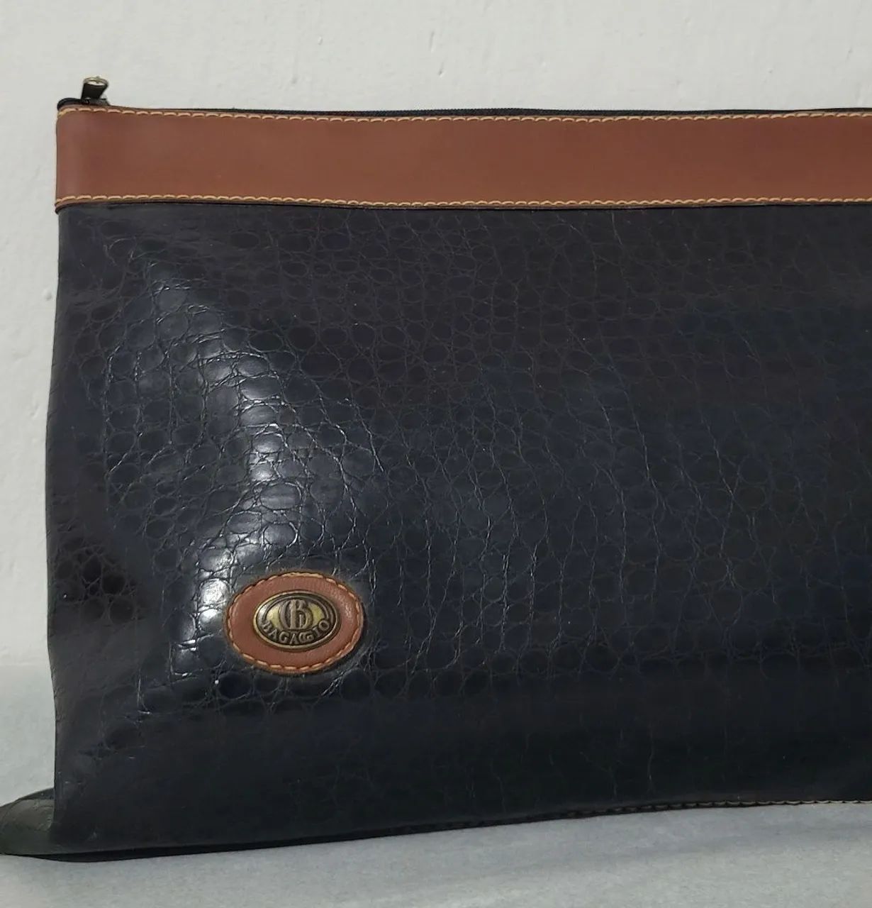 Bolsa da Bagaggio Preta em couro legítimo, bonita, original, sofisticada.  - Foto 4