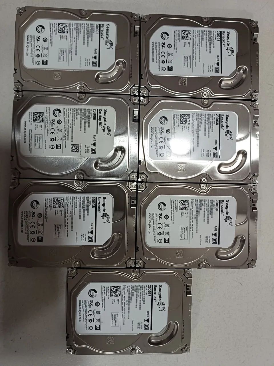 7 hds seagate 2tb Barracuda cftv dvr CPU nvr 65713021745538122