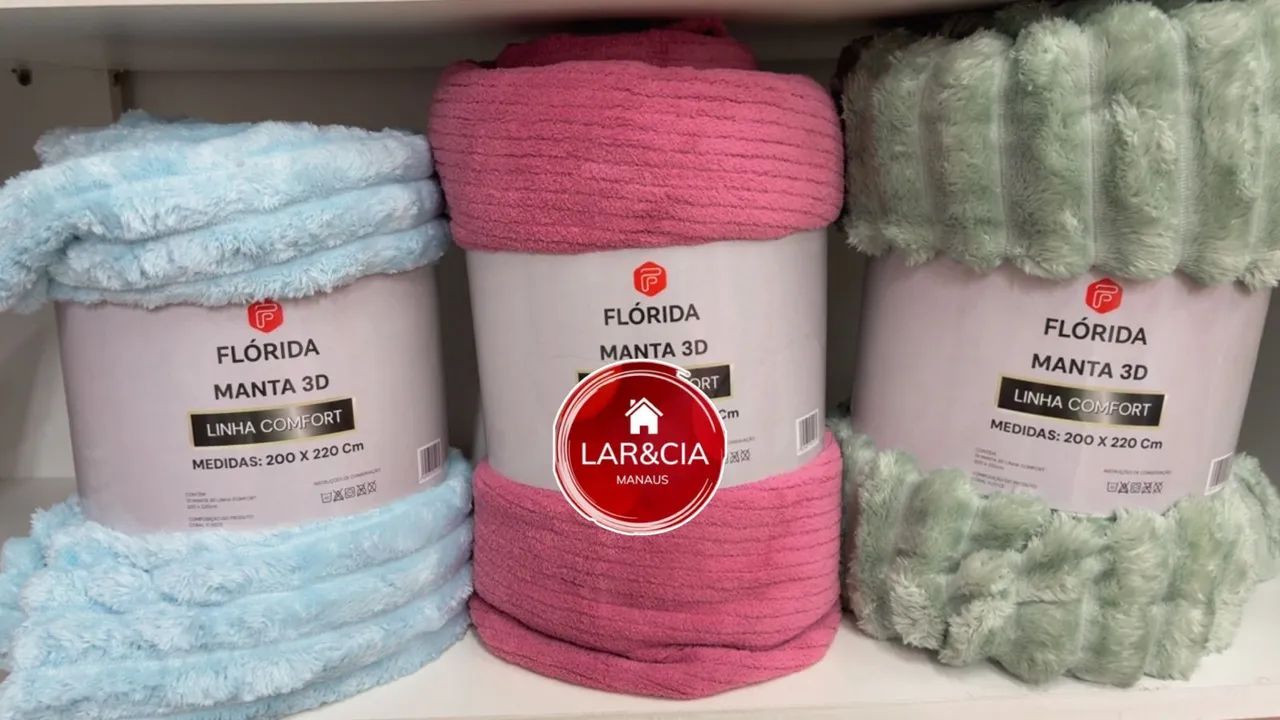 Kit com 3 Mantas Premium Aveludadas  - Foto 5