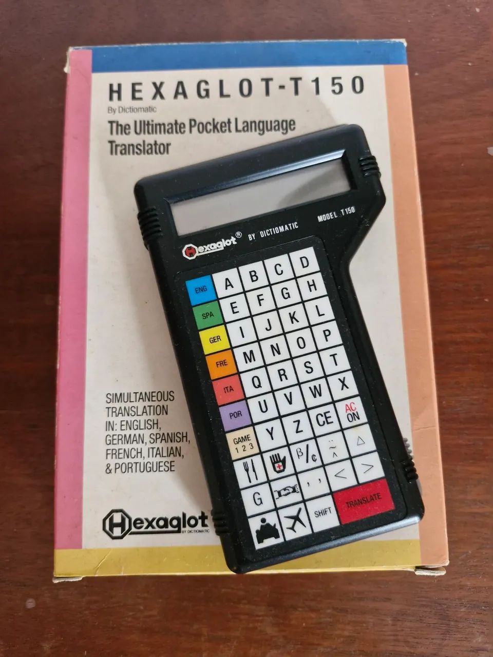 Tradutor idiomas Hexaglot T-150. Vintage