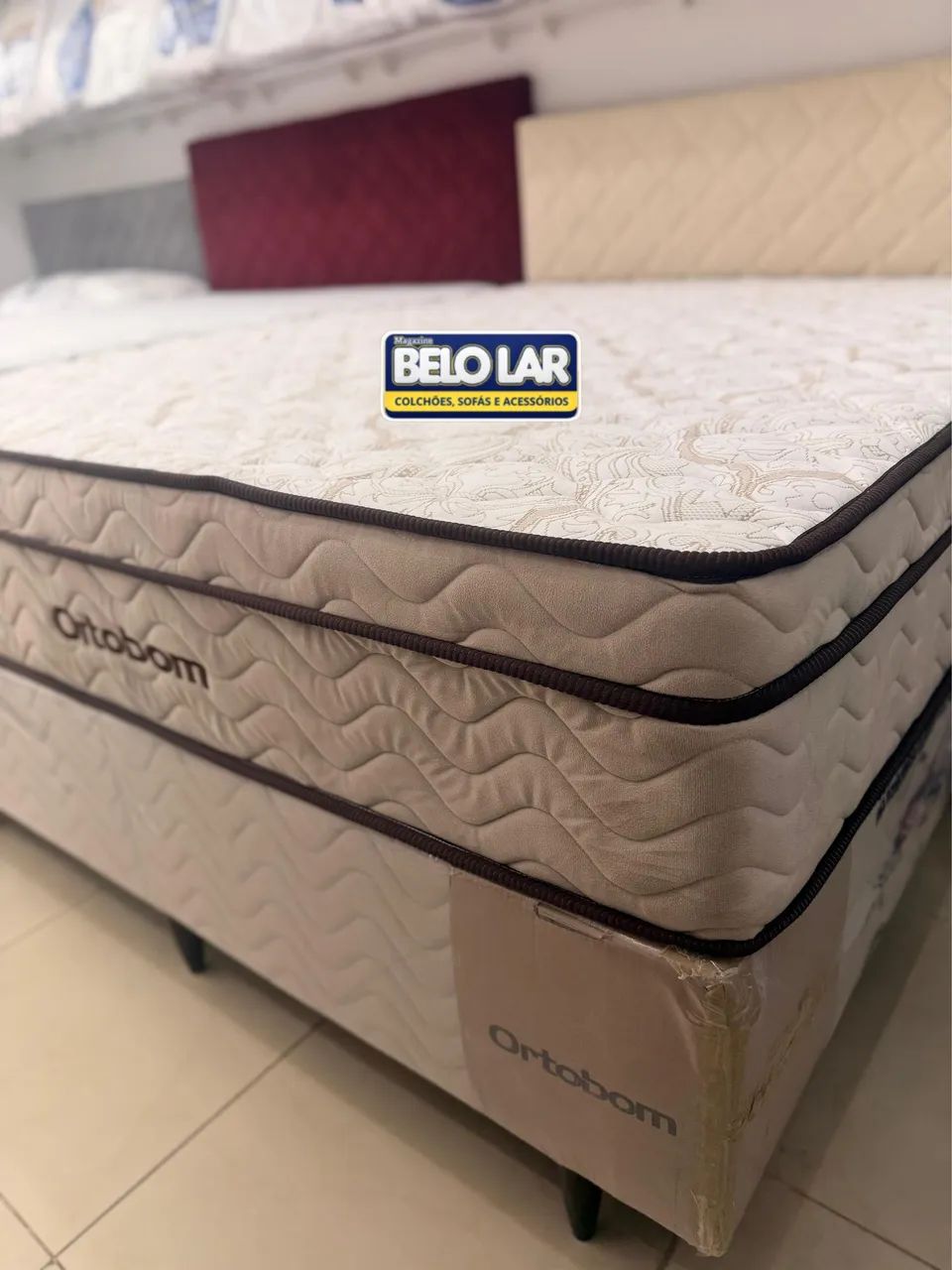 Colchão +Box Ortobom linha Pro Vida Queen  - Foto 3