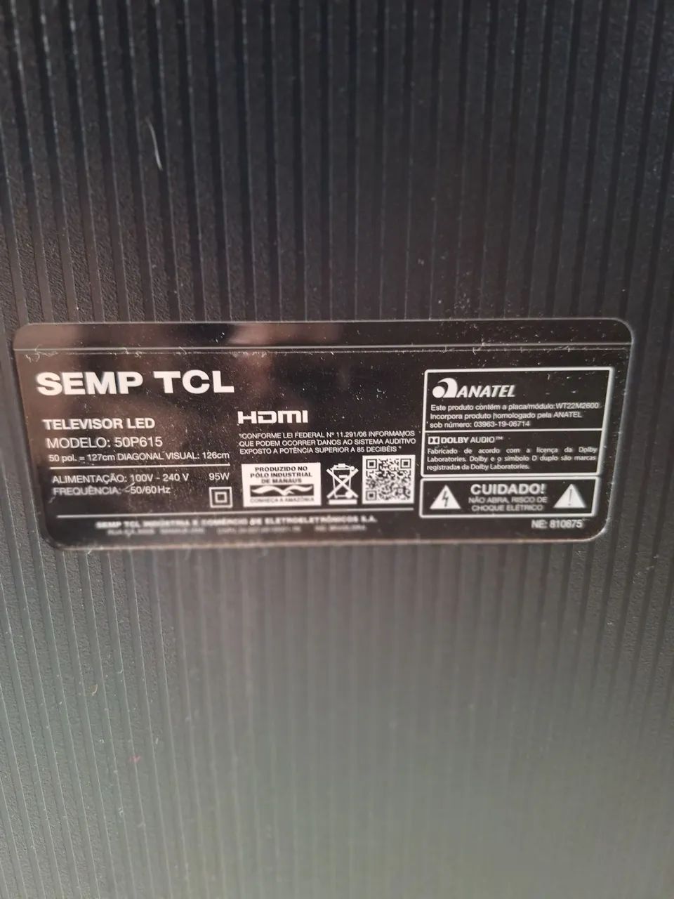 Tv TCL 50 polegadas - Modelo 50P615 - Foto 5