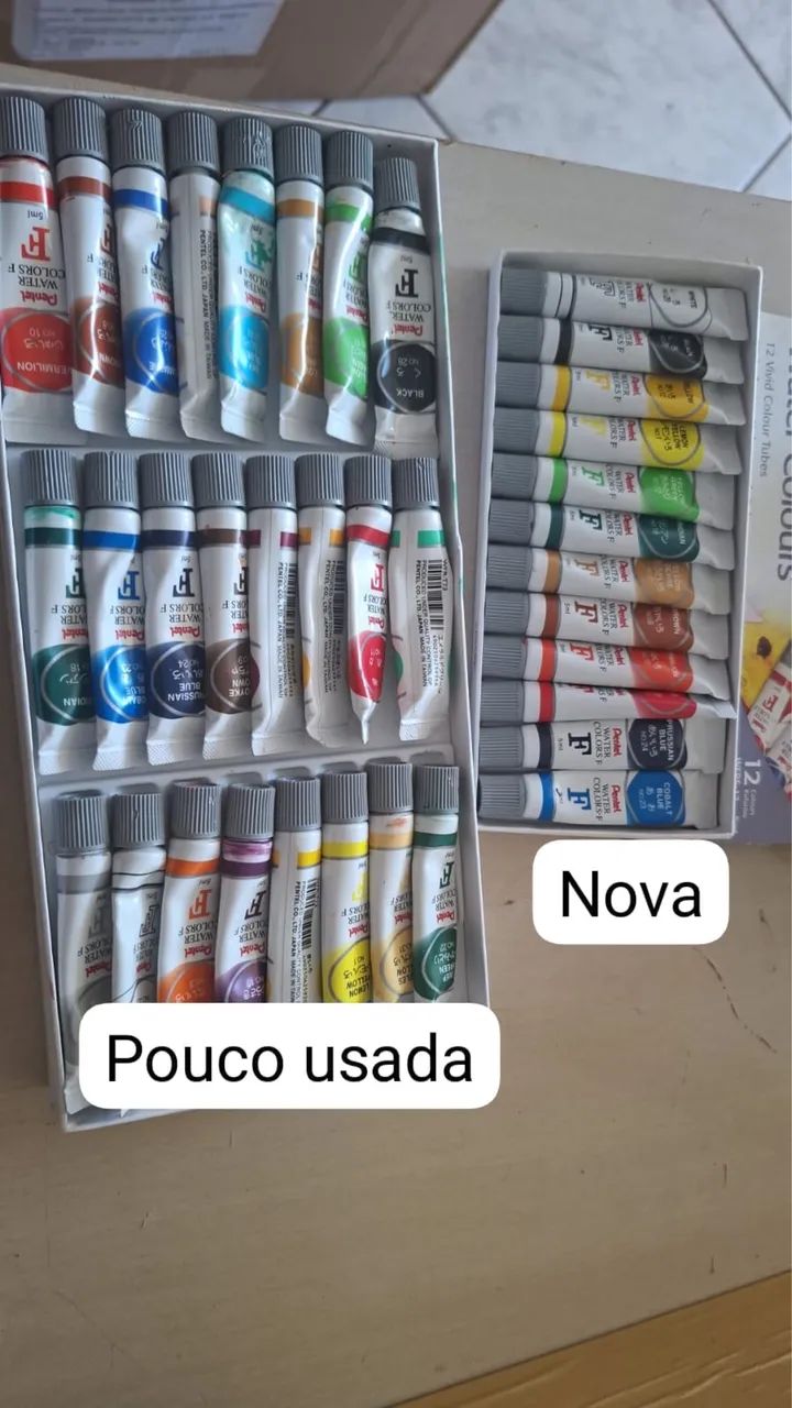TINTA AQUARELA E TECIDO  - Foto 2