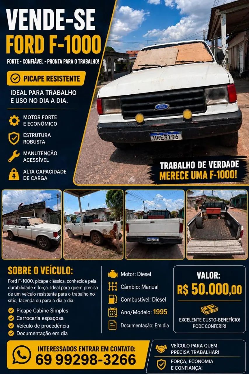 Ford F-1000 F-1000 SR XK Deserter Diesel 1995