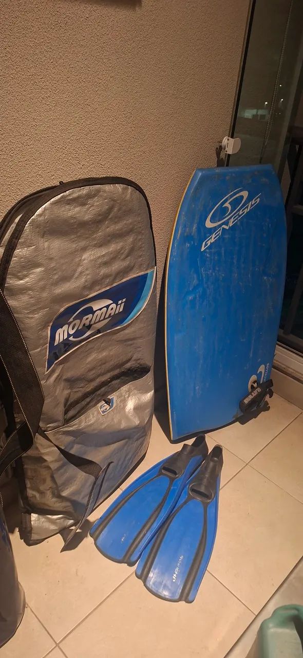 Prancha de surf com capa e pé de Pato longo 