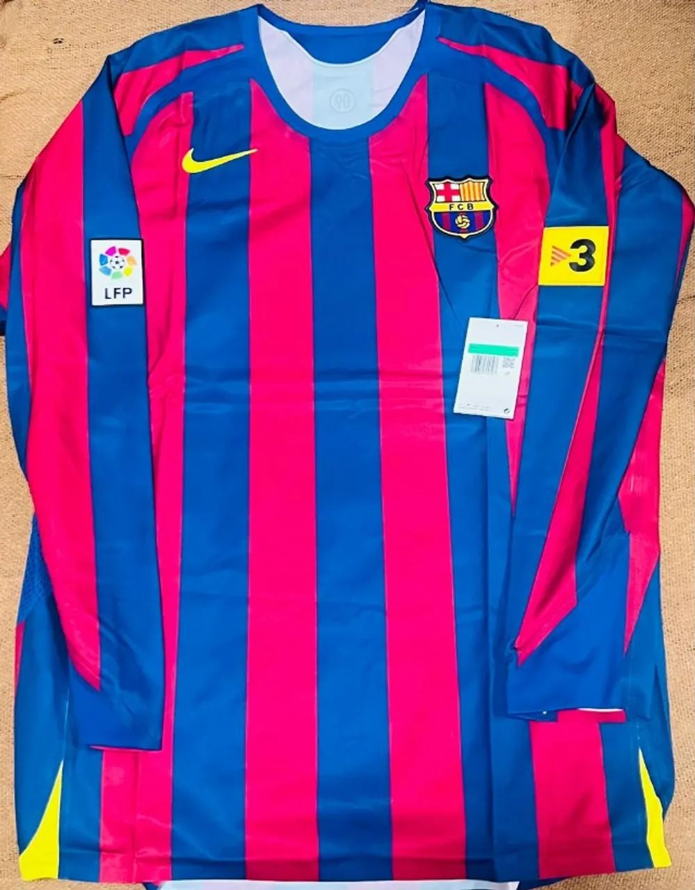 Nike FC Barcelona 05/06 長袖 175/92A Nike FC Barcelona Ronaldinho