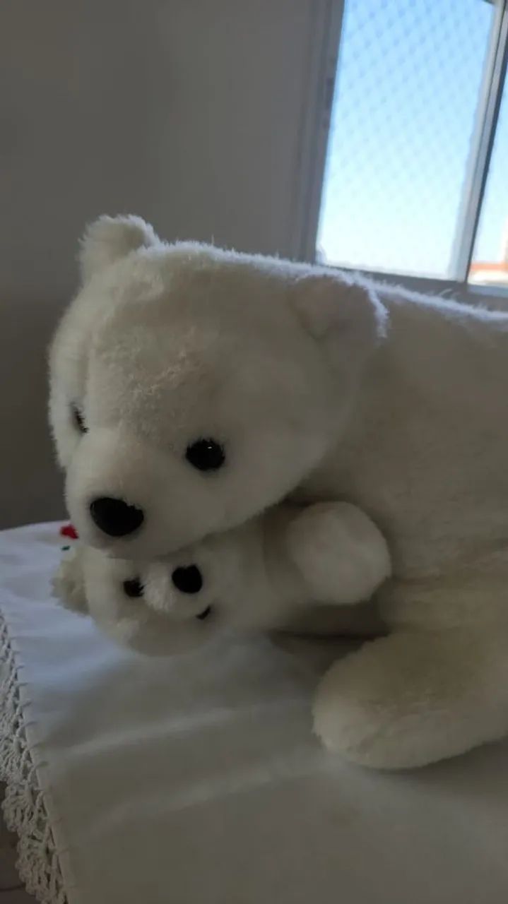 Urso mãe/pai e filhote 50x20 cm - Foto 2