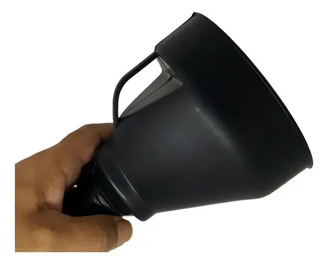 Funil Plástico Flexível 35cm com Peneira para Óleo e Combustível - Foto 3