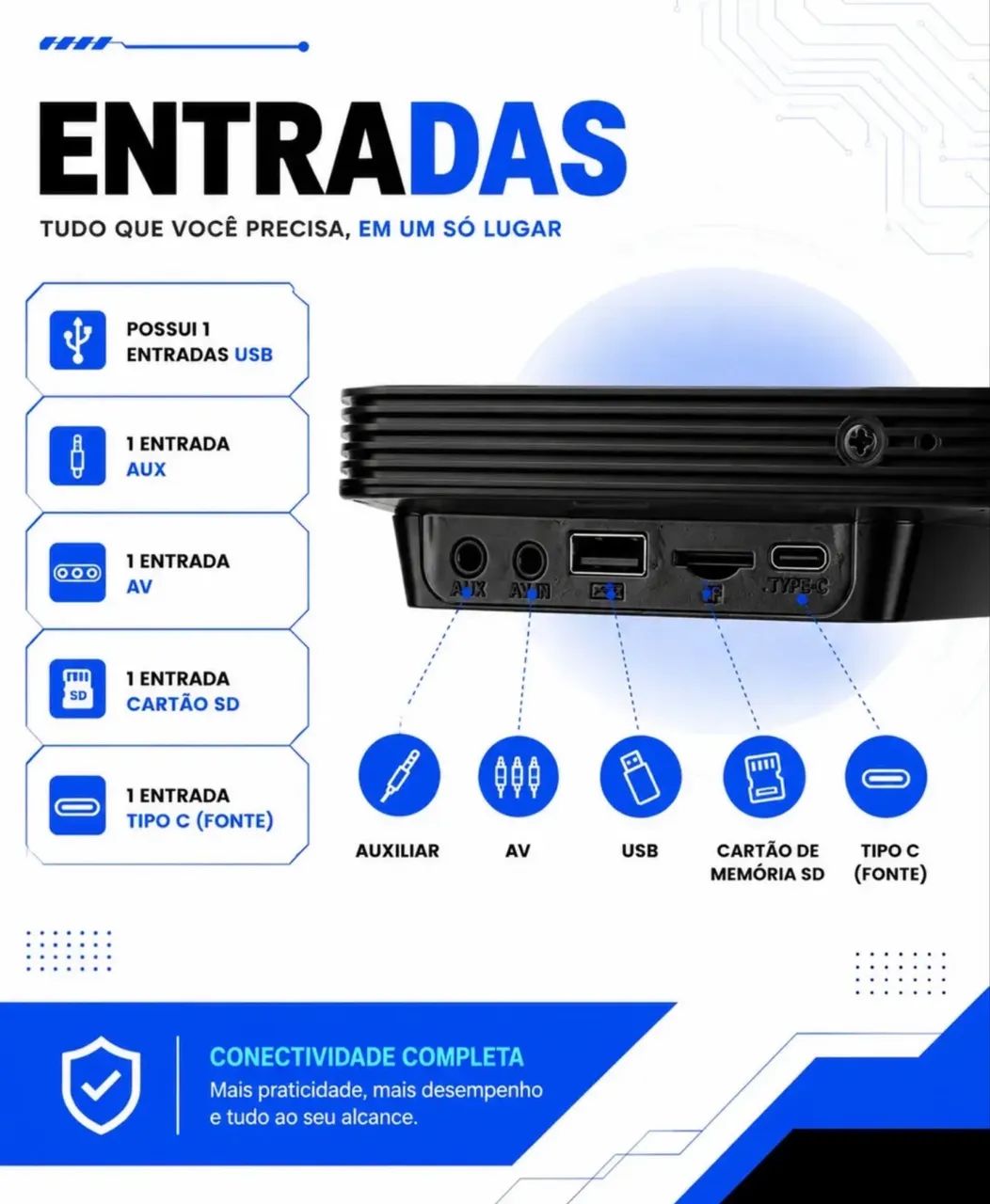Central multimídia portátil de 10.26 androide e auto CarPlay  - Foto 3