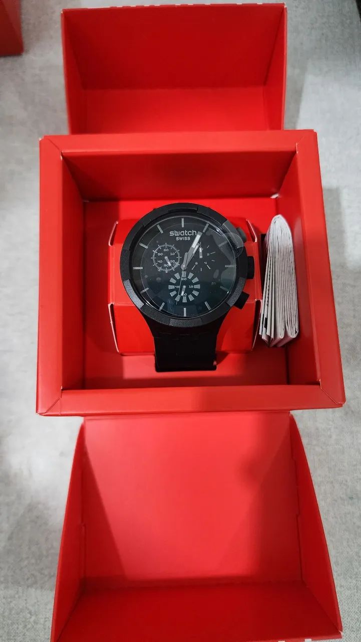 Swatch Big Bold Chrono CHECKPOINT BLACK 47mm SB02B400 - Foto 4