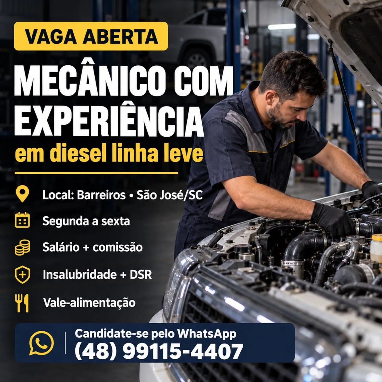 Vaga de mecânico 