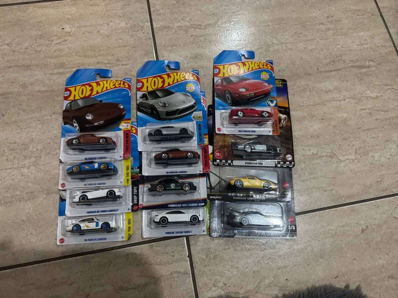 Hotwheels Porsches 