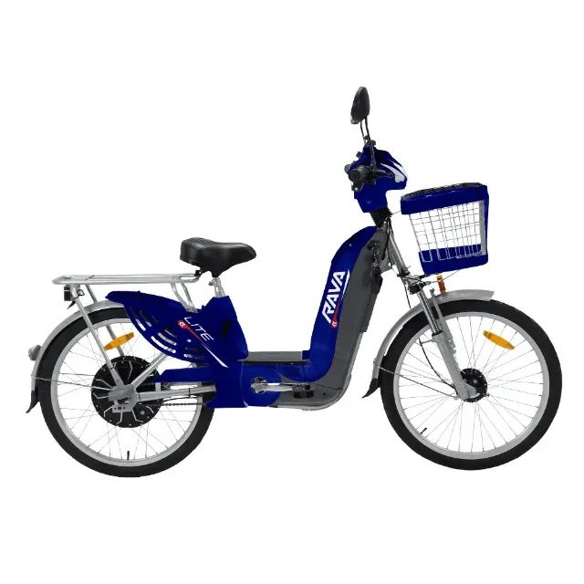 Bicicleta Eletrica Rava Lite Azul Nova - Foto 3