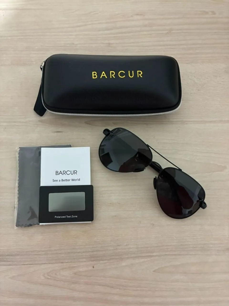 Óculos de Sol Aviador Masculino Barcur 