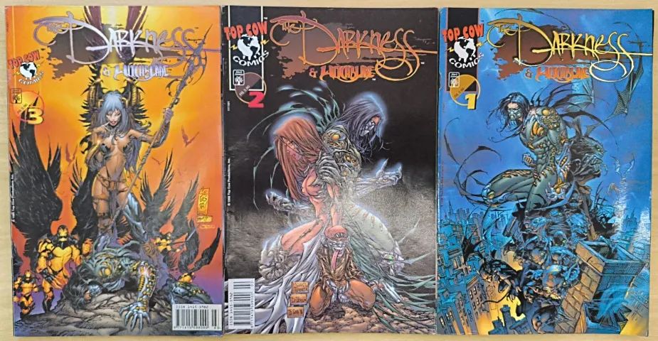 Hq The Darkness & Witchblade 01 Ao 03 Completo Como Novo - Livros