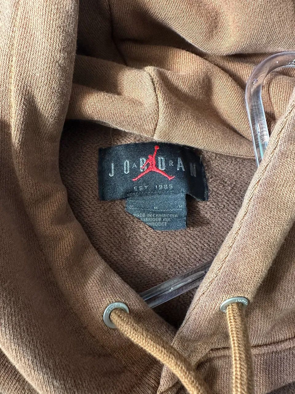 Moletom fleece lavado Jordan brand marrom  - Foto 2