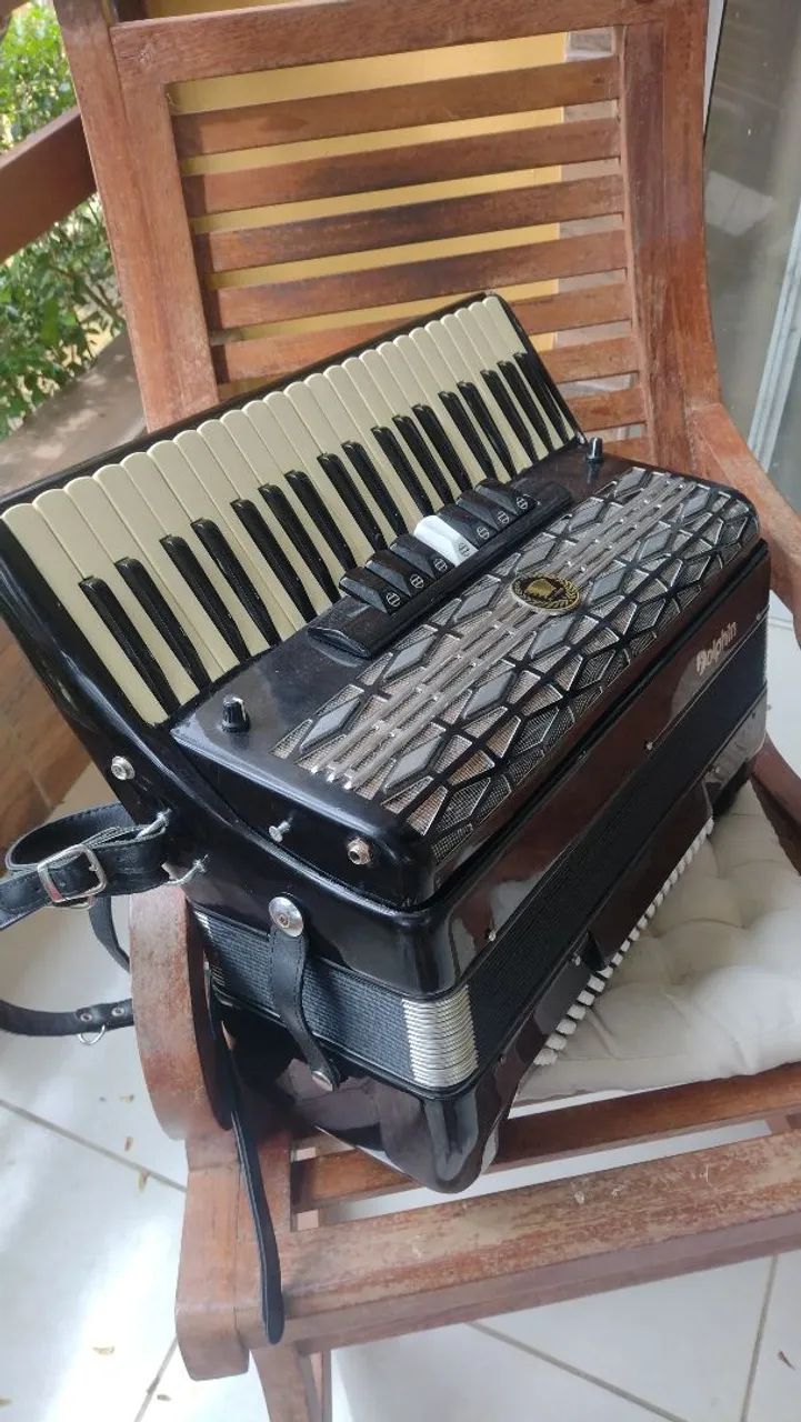 ACORDEON DOLPHIN 120 BAIXOS AFINADA E NOVA DEMAIS 