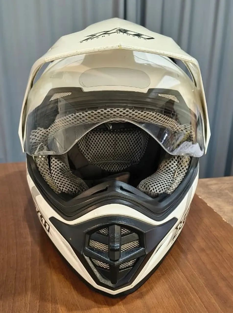 Capacete X11 Branco com Viseira