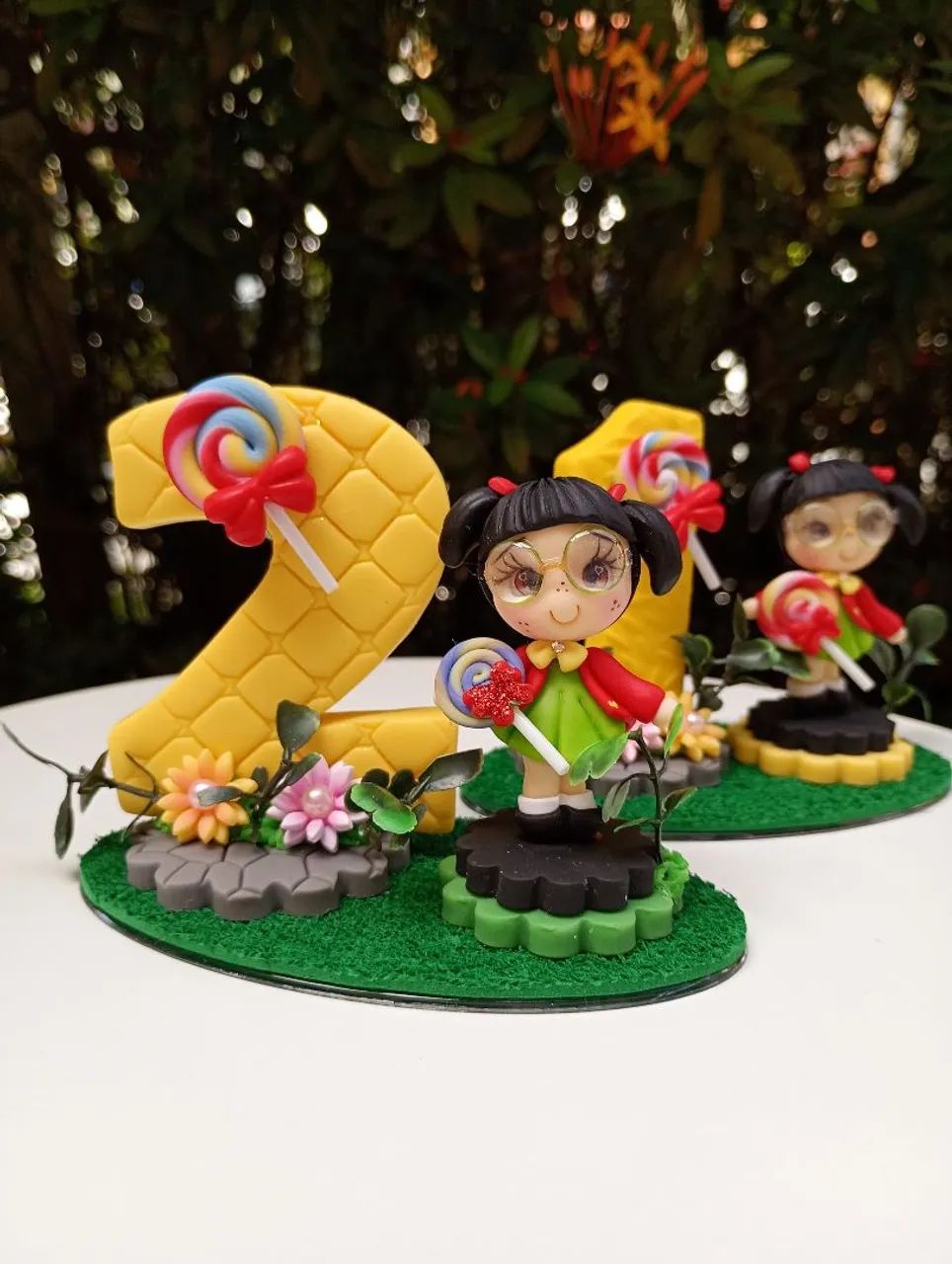 Vela Personalizada Chiquinha em Biscuit  - Foto 5