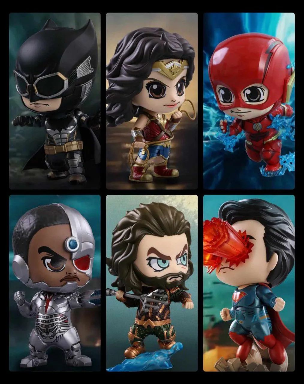 Cosbaby Hot toys liga da justiça set completo novo - Hobbies e