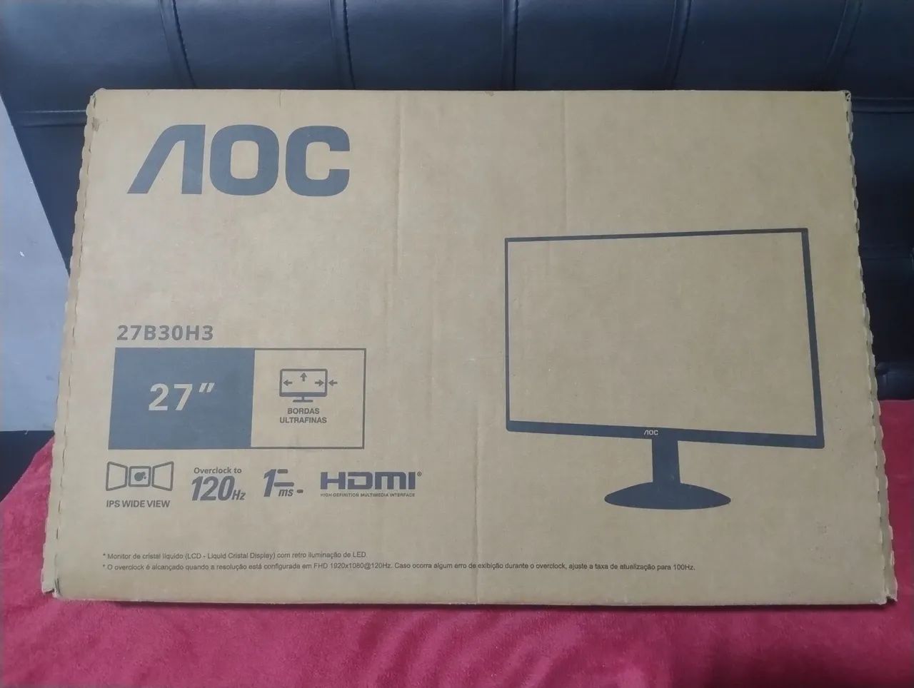 Vendo monitor AOC 27 POLEGADAS 120hz