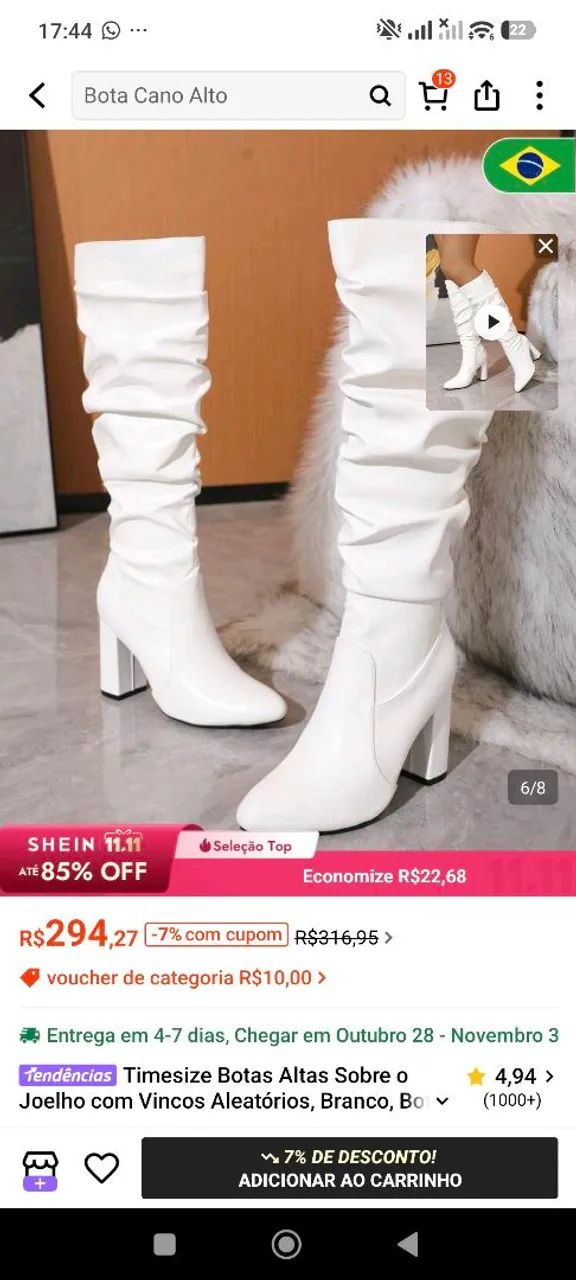 Botas novas maravilhosas